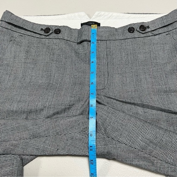 J. Crew Maddie Glen Houndstooth Plaid Wool Blend Pants - Picture 12 of 12